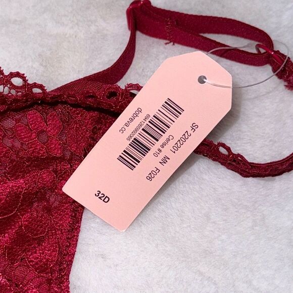 Dobreva Unlined Bra Womens Size 32D  Floral Lace Underwire Back Closure - Picture 8 of 10